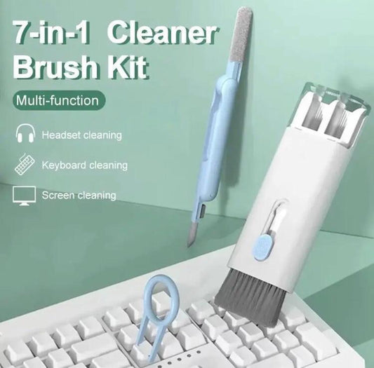 Computer Keyboard Cleaner 7-in-1 Brush Kit Earphone Cleaning Pen For Headset Keyboard Phone Screen Cleaning Tools Cleaner Keycap Puller Kit
